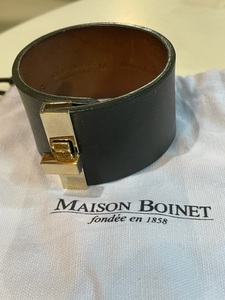 メゾンボワネ　MAISONBOINET　レザー　ブレスレット D3899