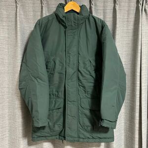 90s Lands end ヴィンテージ ダウン ジャケット グリーン B-9 マウンテンパーカー ランズエンド 緑 ミリタリー カーキ 80s 中綿 34-36