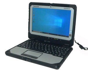 ジャンク Windows10 Panasonic TOUGHBOOK CF-20 Core m5-6Y57 1.1GHz メモリ 4GB 128GB(NVMe SSD) 10.1インチ(1920×1200) 液晶表示不良