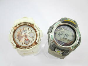 1円★ 2点セット まとめて G-SHOCK Gショック 腕時計 LOV-13A-7AJR MTG-900FJ-8JR ソーラー電波 クォーツ メンズ レディース 未稼働品 中古