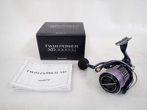 【良品】 SHIMANO シマノ TWIN POWER XD 4000HG ツインパワー スピニングリール 説明書/元箱付 ∴ 708A8-4