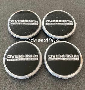 OVERFINCH ランドローバー ホイールキャップ 62mm オーバーフィンチ レンジローバー センターキャップ ブラックシルバー 4個セット