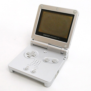 【中古】任天堂 ゲームボーイアドバンスSP プラチナシルバー 液晶いたみ・バッテリーなし [管理:1350011990]