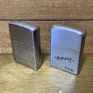 【1円スタート！】ZIPPO 2点 セット オイルライター / 喫煙グッズ / ジッポ / MADE IN USA / BRADFORD.PA.