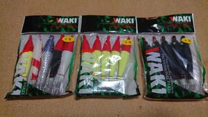 WAKI 浮スッテ 4号 3袋セット (計15個) 新品2 脇漁具製作所 脇 イカメタル オモリグ スッテ ドロッパー 浮きスッテ 夜焚き