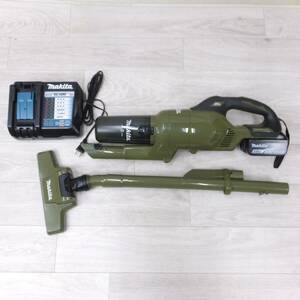 [送料無料] 美品◆makita マキタ 充電式クリーナ CL286FD バッテリー 充電器付き ワンタッチスイッチ サイクロン一体式 電動工具◆