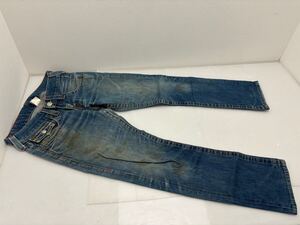 D(1112w4) TRUE RELIGION トゥルーレリジョン デニム インディゴ RICKY サイズ27/33 パンツ ファッション 古着 