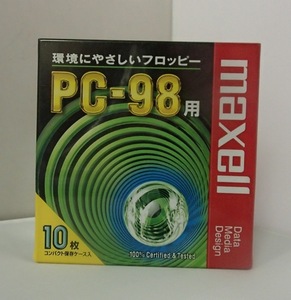 ●マクセル 3.5インチ 2HD フロッピーディスク● PC98用MS-DOSフォーマット(98フォーマット)済 10枚パック● 未開封!!