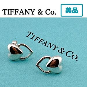 TIFFANY　ティファニー　ダブルハート　ピアス　シルバー　箱・保管袋付き