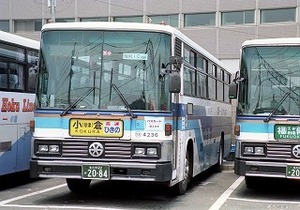 【 バス写真 Lサイズ 】 西鉄 懐かしのS型1987年式 ■ 4236北九州22か2084