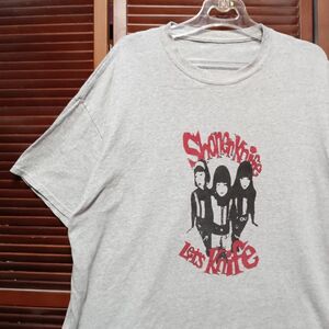 1スタ 再落無し AIID グレー バンド Tシャツ 少年ナイフ Shonen Knife 90s 00s ビンテージ 古着 ベール 卸 仕入れ