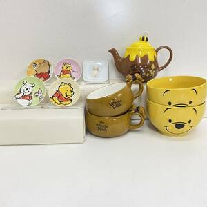 T43 Winnie the Pooh くまのプーさん 212 KITCHEN STORE ティーポット 東京ディズニーリゾート ボウル ペアマグカップ まったりマグ 小皿