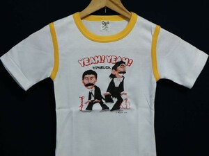 当時物 デッドストック 未使用 1979~1980年 ヒゲダンス 子供 Tシャツ ザ・ドリフターズ 加藤茶 志村けん サイン入り『8時だョ!全員集合』