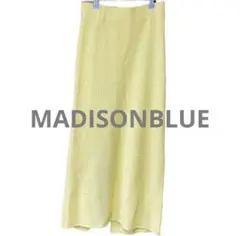 美品 MADISONBLUE 黄色 イエロー スカート 細身 ワッフル