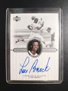 ■MLB Lou Brock ルー・ブロック auto Cardinals