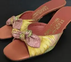 Salvatore Ferragamo Vintage Floral Mules