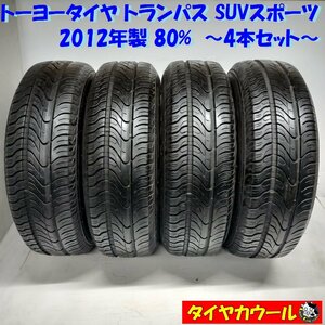 ◆本州・四国は送料無料◆ ＜希少！ ノーマル 4本＞ 215/70R16 トーヨータイヤ トランパス SUVスポーツ 2012年製 80% ジムニー