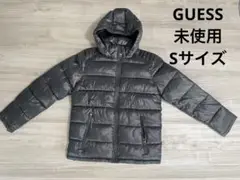 【未使用】GUESS フード付きダウンジャケット S 黒