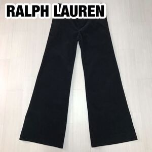 RALPH LAUREN ラルフローレン ワイドパンツ コーデュロイパンツ 4 ブラック