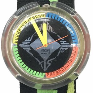 Swatch スウォッチ POP ポップ 腕時計 クオーツ コレクション コレクター　カラフル おしゃれ 個性的 ラウンド 電池交換済 動作確認済