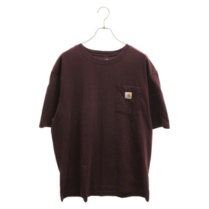 カーハート Loose Fit Heavyweight Short-Sleeve Pocket T-Shirt ルーズフィット ヘビーウェイト ポケット半袖Tシャツ カットソー レッド