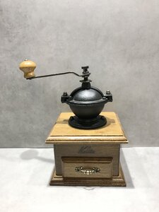 S8806△カリタ Kalita コーヒーミル レトロ クラシック 手挽き 木製 アンティーク 回転OK【保証あり】241121