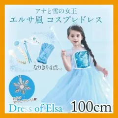 【売切り処分特価】♡アナ雪 エルサ風 小物5点セット コスプレドレス 100