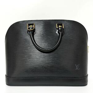 LOUIS VUITTON ルイヴィトン エピ アルマ ハンドバッグ ノワール M52142 ゴールド 金具 メンズ レディース ユニセックス レザー ブラック