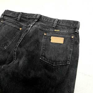 USA古着 90s Wrangler ブラック デニム パンツ アメリカ製 W36 / 13MWZ ストレート ラングラー 90年代 ジーンズ ジーパン ヴィンテージ