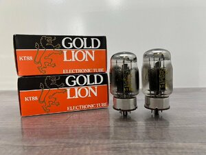 △2522　ジャンク品　オーディオ機器　真空管　GOLDLION　KT88　2本　ゴールドライオン　元箱付き