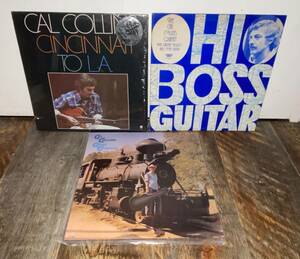 【No.44】カル コリンズ CAL COLLINS LP3枚セット(CROSS COUNTRY/CINCINNATI TO L.A/OHIO BOSS GUITAR) ジャズ ギター LP 中古品