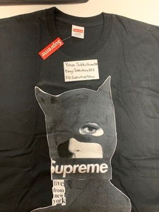 【新品/タグあり】 Supreme　シュプリーム　Tシャツ CATS LIVE FROM NEW YORK　Box Logo　黒　XL　希少