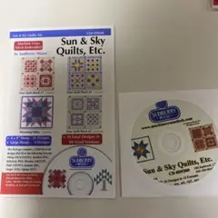 ミシン刺繍模様データCD Sun&Sky Quilts