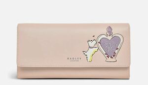 ラドリー ロンドン 二つ折り長財布 Love Potion ピンク レザー フラップ長財布★RADLEY LONDON★USA直輸入★本物★新品