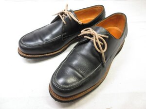 HH超美品 【ジョンロブ JOHN LOBB】 TRINIDAD トリニダード レザー デッキシューズ スリッポン 靴 (メンズ) size7E2099 黒 ■30MZA5842■