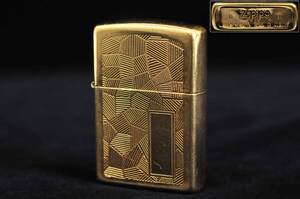 【ZIPPO】　ゴールド・プレート　Ｈ　Ⅶ　箱無　中古品　ＭＡＤＥ　ＩＮ　ＵＳＡ　03411015-2