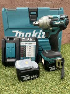 makita マキタ 充電式インパクトレンチ TW284D 14.4V バッテリー6.0Ah 2個・充電器・ケースセット　動作確認済み　