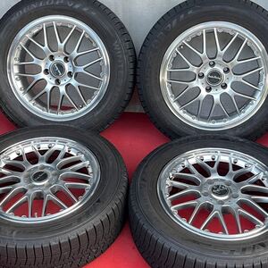 22年式タイヤ。Battle Racing 社外ホイール17インチ×7J＋38 PCD114.3/5穴DUNLOP 215/60R17スタッドレスタ4本。 カムリクラウンハリアー他