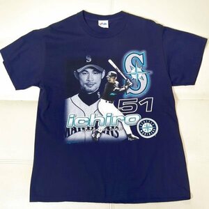 イチロー マジェスティック プリントTシャツ M マリナーズ MLB ICHIRO Seattle Mariners