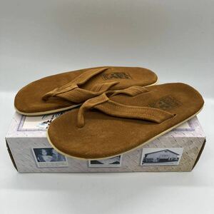 【10】 新品 ISLAND SLIPPER PT202 Suede Brown Hawaii アイランド スリッパ トング スエード レザー サンダル ブラウン ハワイ製 F730