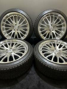 245/40R20 BRIDGESTONE/VRX2 18/19年製 TWS FORGED 20インチ 9J/10J +36/+34 112 5H スタッドレス バリ山 4本 ベンツ Sクラス 等