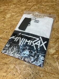 未使用品 袋 タグ付【NEIGHBORHOOD × ANTHRAX】23AW 232PCNH-ST02S NH × ANTHRAX TEE SS-2 WHITE 白 半袖 Tシャツ size XXL