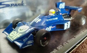 スパークモデル 1/43 ティレル・007・フォード 1974 スウェーデンGP優勝 ジョディ.シェクター spark Jody.Scheckter 1974 Sweden GP Winner