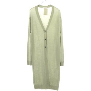 JIL SANDER＋ ジルサンダープラス ロングウールニットカーディガン JPPR752510WRY204802 グリーン 36 ITRIFB2T03K0