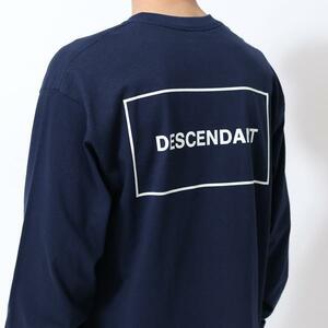 希少★新品本物【紺★サイズ3】★BOX LS TEE ボックスロンT 正規店購入 ディセンダント 限定品 入手困難 DESCENDANT 20A/W SPOT 即日発送