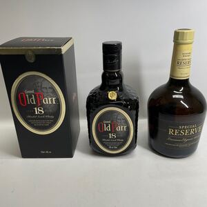 【未開封】 2本セット ①サントリー SUNTORY Old Parr 18年 750ml ②サントリー リザーブ 700ml