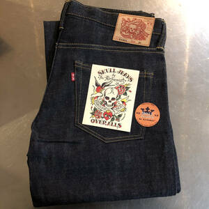 一撃！新品 スカルジーンズ Skull Jeans 5508XX W34ノンウォッシュ