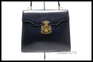 希少美中古■GUCCI レディロック レザー ハンドバッグ グッチ■0109md807-8K