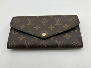 240516456005 LOUIS VUITTON ルイヴィトン モノグラム ポルトフォイユ・サラ 長財布 ウォレット M60531 ブラウン系 ユニセックス 美品 中古