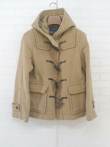 ◇ Rhythm of Life UNITED ARROWS ウール混 長袖 ダッフル コート サイズM キャメル ブラウン レディース P